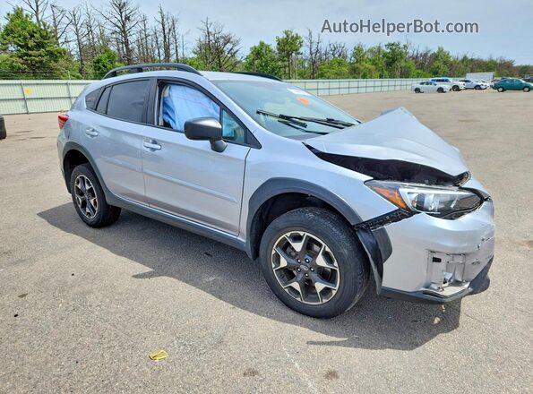 JF2GTABC3KH330529 2019 SUBARU CROSSTREK Серебряный Передняя правая четверть
