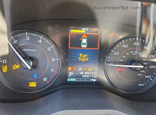 JF2GTABC3NH254993 2022 SUBARU CROSSTREK Blue ხელსაწყოთა პანელის ხედი