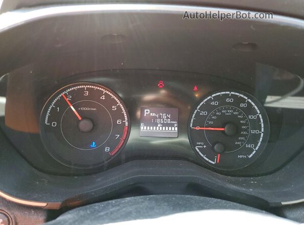 JF2GTABC4JH225304 2018 SUBARU CROSSTREK Orange Սարքավորումների վահանակի տեսք
