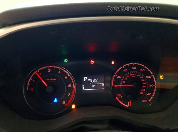 JF2GTABC4JH251885 2018 SUBARU CROSSTREK Серый Вид щитка приборов