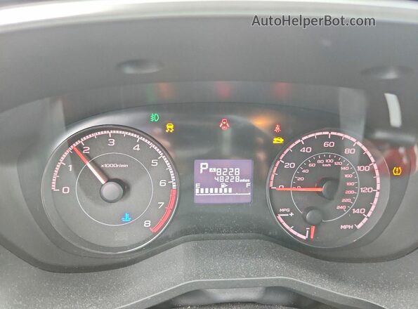 JF2GTABC4JH260800 2018 SUBARU CROSSTREK Серебряный Вид щитка приборов