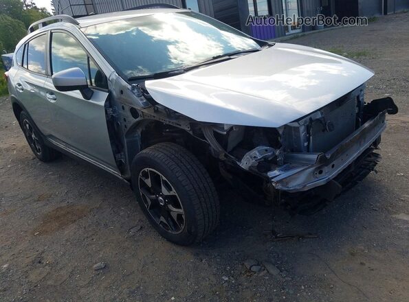 JF2GTABC4JH318744 2018 SUBARU CROSSTREK Серебряный Передняя правая четверть