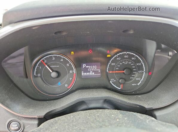 JF2GTABC5JH256237 2018 SUBARU CROSSTREK White Widok zestawu wskaźników