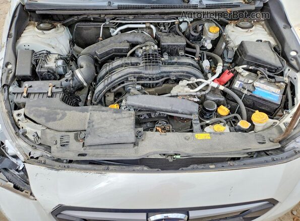 JF2GTABC5JH256237 2018 SUBARU CROSSTREK White Widok komory silnika
