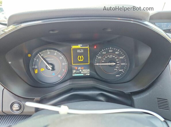 JF2GTABC5M8671594 2021 SUBARU CROSSTREK White Instrument cluster view