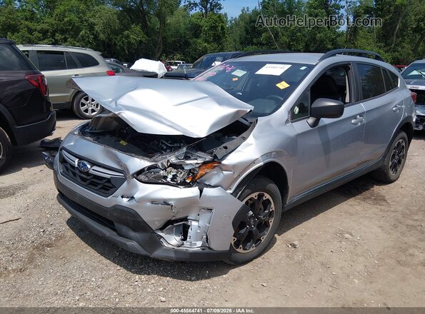 JF2GTABC5PH296035 2023 SUBARU CROSSTREK Silver Առջևի ձախ երեք քառորդ տեսարան