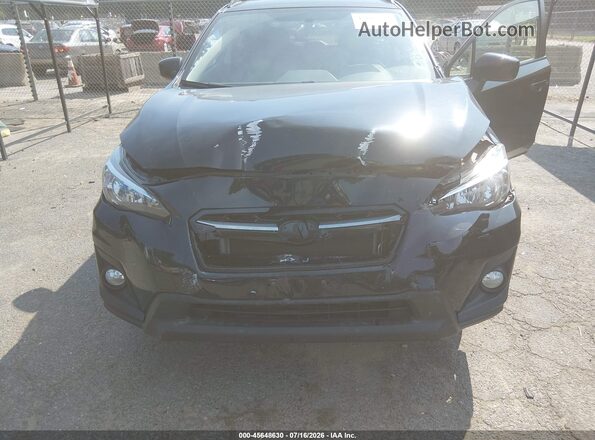 JF2GTABC6JH334282 2018 SUBARU CROSSTREK Black წინა ხედი