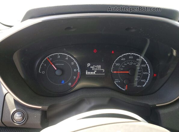 JF2GTABC7JH332928 2018 SUBARU CROSSTREK Синий Вид щитка приборов