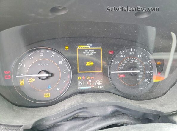 JF2GTABC7M8379039 2021 SUBARU CROSSTREK Gray Widok zestawu wskaźników
