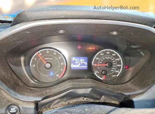 JF2GTABC8JH298157 2018 SUBARU CROSSTREK Orange Սարքավորումների վահանակի տեսք