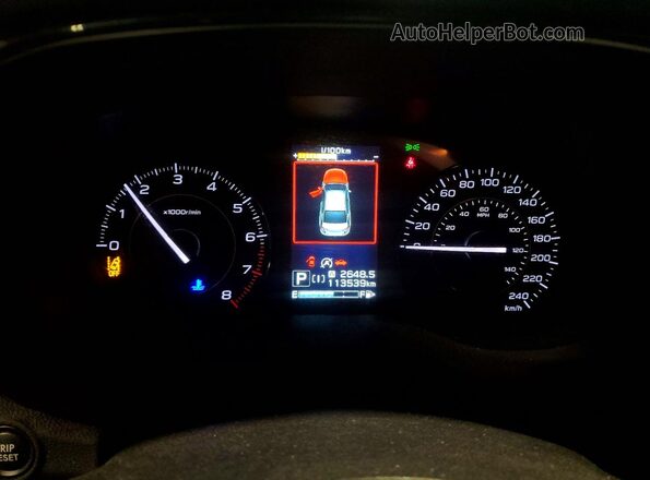 JF2GTABC8M8358569 2021 SUBARU CROSSTREK Gray Widok zestawu wskaźników