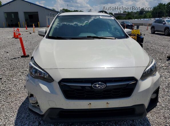 JF2GTABC9JH244575 2018 SUBARU CROSSTREK White წინა ხედი