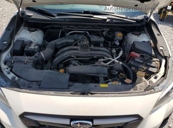 JF2GTABC9JH244575 2018 SUBARU CROSSTREK White ძრავის განყოფილების ხედი