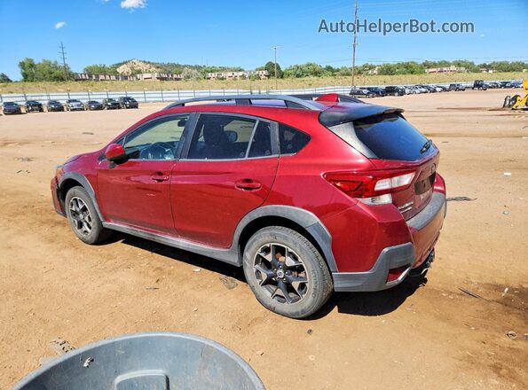 JF2GTABC9JH285109 2018 SUBARU CROSSTREK Maroon Rear left