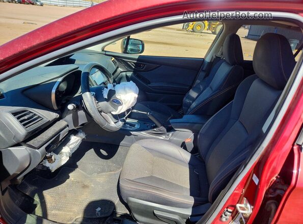 JF2GTABC9JH285109 2018 SUBARU CROSSTREK Maroon Front interior view