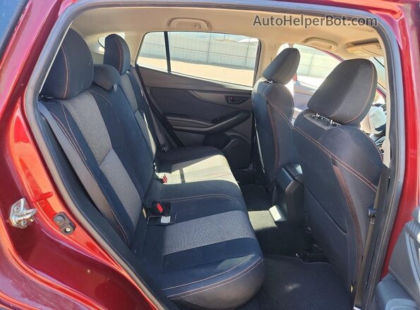 JF2GTABC9JH285109 2018 SUBARU CROSSTREK Maroon Rear seats view