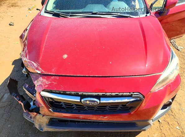 JF2GTABC9JH285109 2018 SUBARU CROSSTREK Maroon Rear interior view