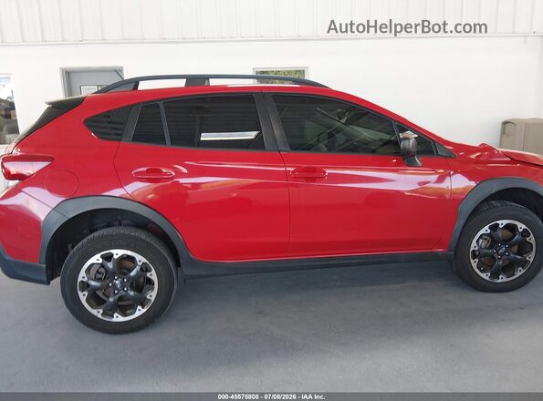 JF2GTABC9MH396859 2021 SUBARU CROSSTREK Red უკანა სალონის ხედი