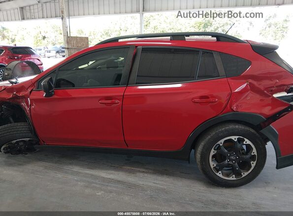 JF2GTABC9MH396859 2021 SUBARU CROSSTREK Red სალონის 360-გრადუსიანი ხედი