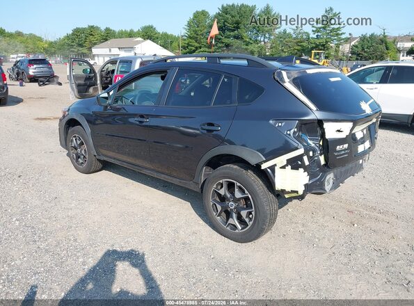 JF2GTABCXJH322958 2018 SUBARU CROSSTREK Black Trasero izquierdo