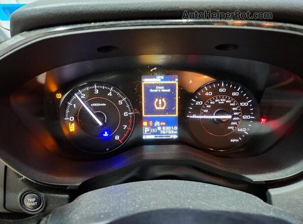 JF2GTABCXMH216353 2021 SUBARU CROSSTREK Gray ხელსაწყოთა პანელის ხედი