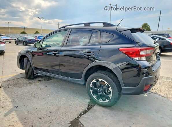 JF2GTABCXMH239065 2021 SUBARU CROSSTREK Black Trasero izquierdo
