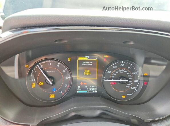 JF2GTABCXMH239065 2021 SUBARU CROSSTREK Black Vista del cuadro de instrumentos