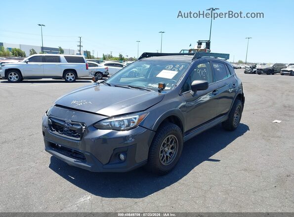 JF2GTACC1K8246787 2019 SUBARU CROSSTREK Gray Przód lewy