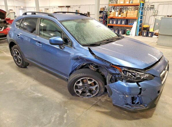 JF2GTACC1KH319902 2019 SUBARU CROSSTREK Blue Delantero derecho