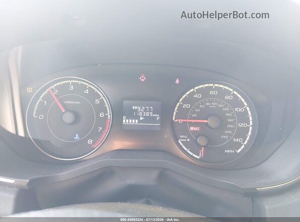 JF2GTACC2K9309809 2019 SUBARU CROSSTREK Серый Вид задних сидений