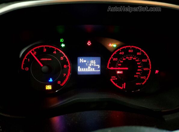 JF2GTACC2KH221722 2019 SUBARU CROSSTREK Blue Vista del cuadro de instrumentos
