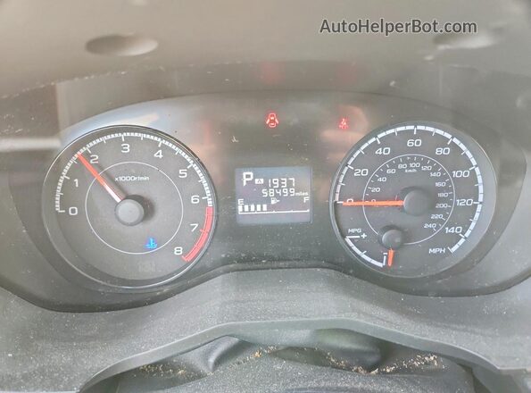 JF2GTACC2KH375296 2019 SUBARU CROSSTREK Silver Instrument cluster view