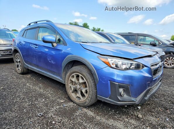 JF2GTACC4JH269110 2018 SUBARU CROSSTREK Синий Передняя правая четверть
