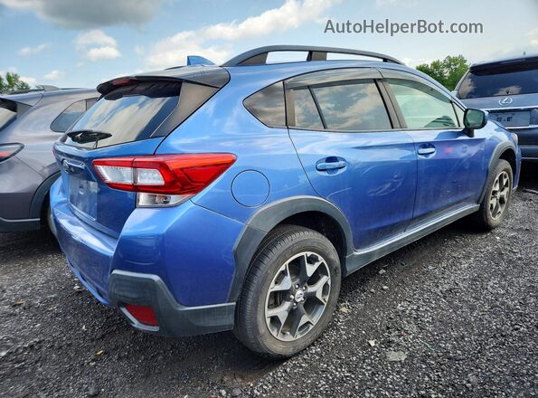 JF2GTACC4JH269110 2018 SUBARU CROSSTREK Синий Задняя правая четверть