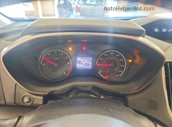 JF2GTACC4K8203495 2019 SUBARU CROSSTREK Синий Вид щитка приборов