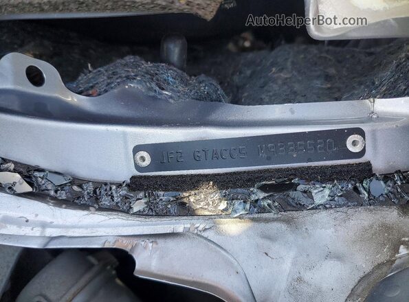 JF2GTACC5M9335520 2021 SUBARU CROSSTREK Silver Вид наклейки з VIN-кодом