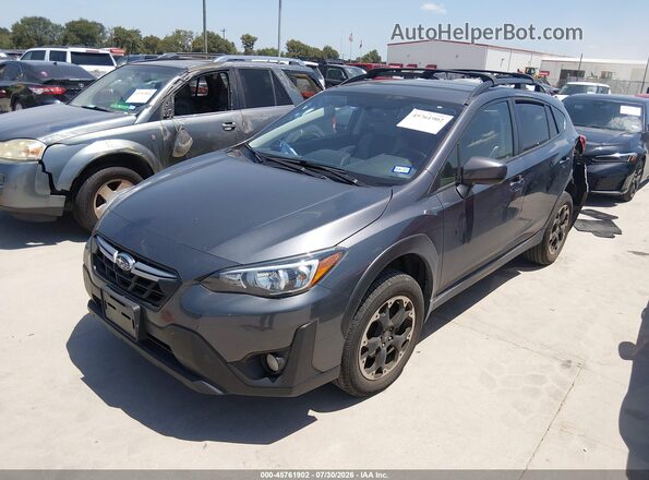JF2GTACC5P9222154 2023 SUBARU CROSSTREK Gray Vista tres cuartos delantera izquierda