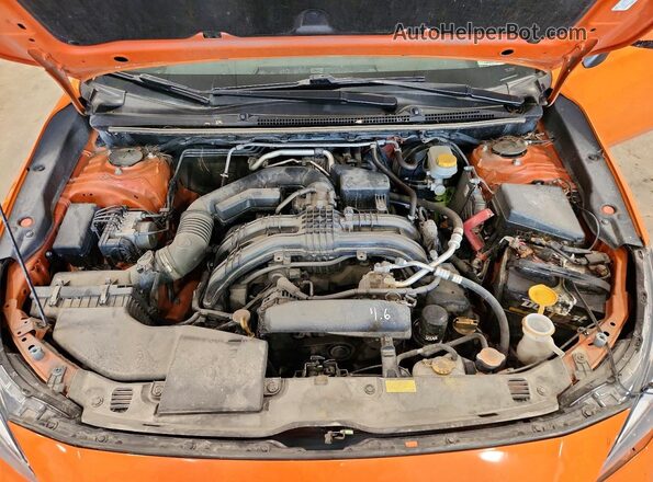 JF2GTACC6K8341099 2019 SUBARU CROSSTREK Orange Vista del compartimento del motor