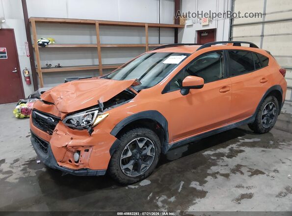 JF2GTACC6KH210030 2019 SUBARU CROSSTREK Orange წინა მარცხენა ხედი სამი მეოთხედიდან