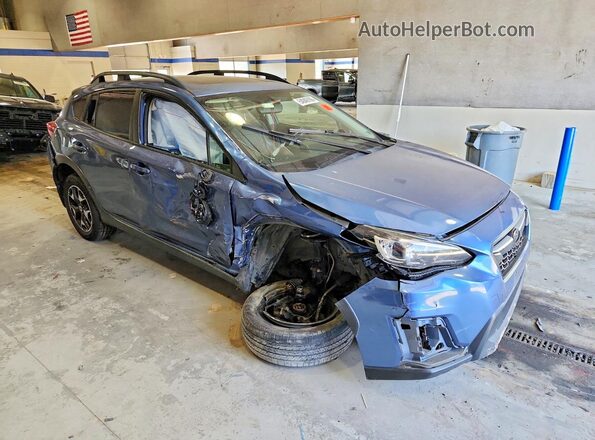 JF2GTACC7JH315352 2018 SUBARU CROSSTREK Blue Przód prawy