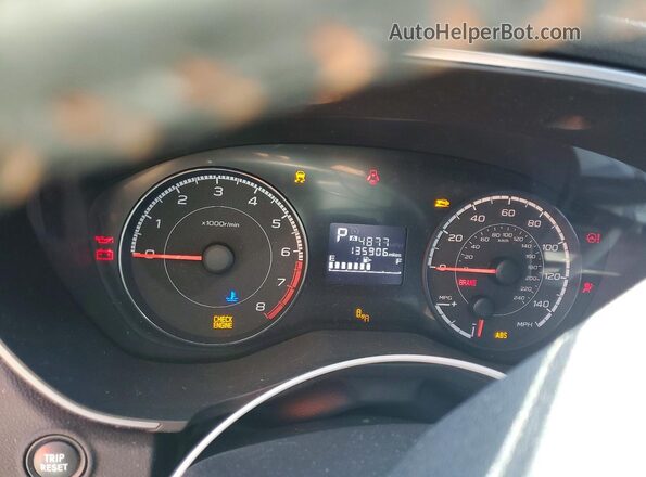 JF2GTACC7JH315352 2018 SUBARU CROSSTREK Blue Widok zestawu wskaźników