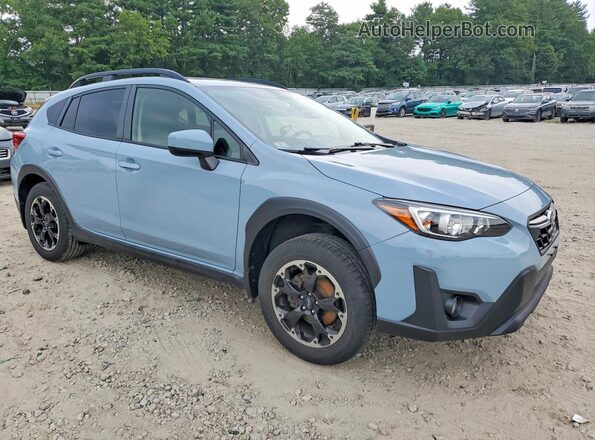 JF2GTACC7N9221472 2022 SUBARU CROSSTREK Blue Delantero derecho