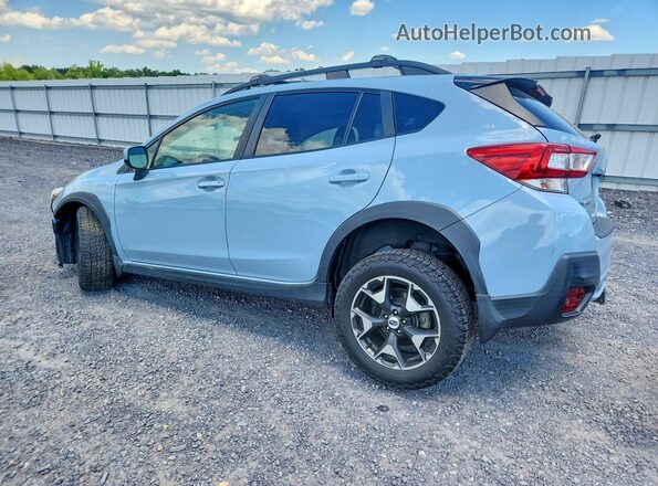 JF2GTACC8JH267652 2018 SUBARU CROSSTREK Blue Trasero izquierdo