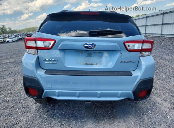 JF2GTACC8JH267652 2018 SUBARU CROSSTREK Blue Vista trasera