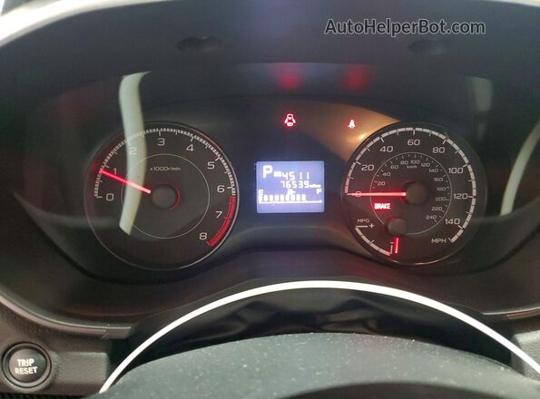 JF2GTACC8K8348135 2019 SUBARU CROSSTREK Silver Vista del cuadro de instrumentos