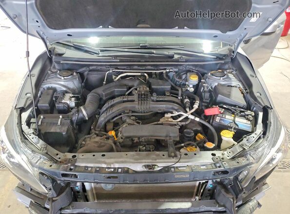JF2GTACC8K8348135 2019 SUBARU CROSSTREK Silver Vista del compartimento del motor