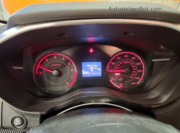 JF2GTACC9K9388427 2019 SUBARU CROSSTREK Оранжевый Вид задних сидений