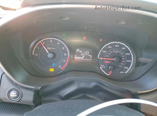 JF2GTACC9KH283229 2019 SUBARU CROSSTREK Gray Вид щитка приладів