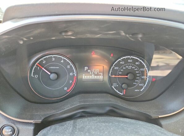 JF2GTACCXK8387616 2019 SUBARU CROSSTREK Blue Instrument cluster view
