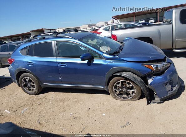 JF2GTADC1JH298420 2018 SUBARU CROSSTREK Blue Սալոնի հետևի տեսք